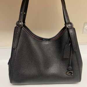 Coach Lori Shoulder Bag Black Leather